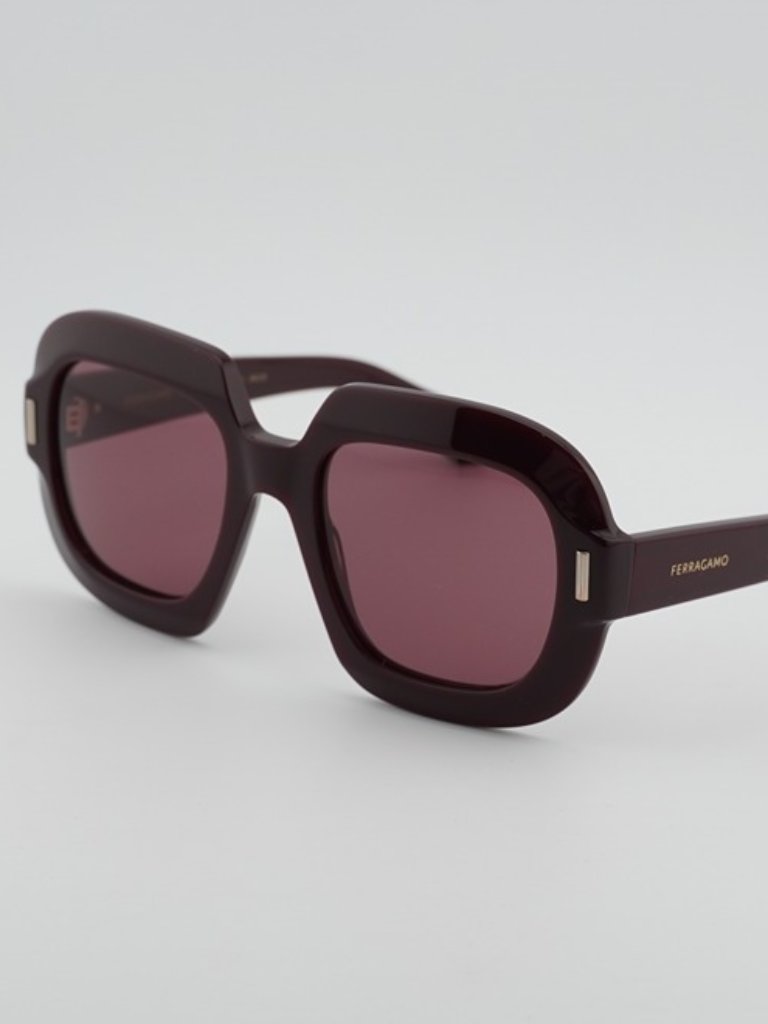 Salvatore Ferragamo Sf2068se 606 Sunglasses Burgundy Butterfly Frame, Purplelens